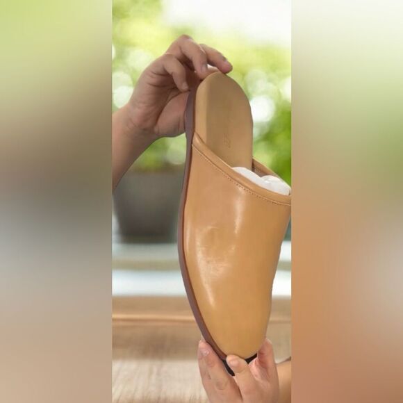 Madewell Louisa Women’s Amber Brown Leather Mule Loafer Flat Size 11 - Picture 9 of 12